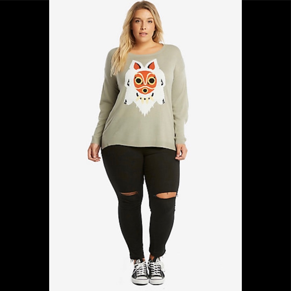 COPY - Studio Ghibli Princess Mononoke Wolf Sweater